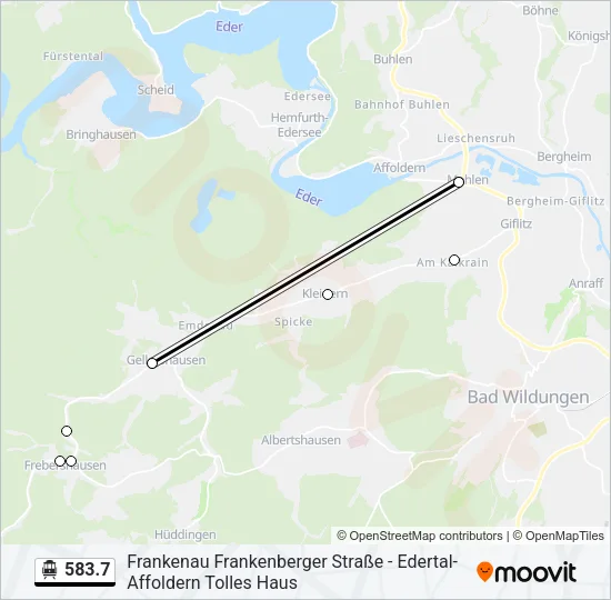 583.7 S-Bahn Line Map