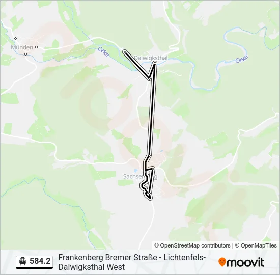 584.2 S-Bahn Line Map