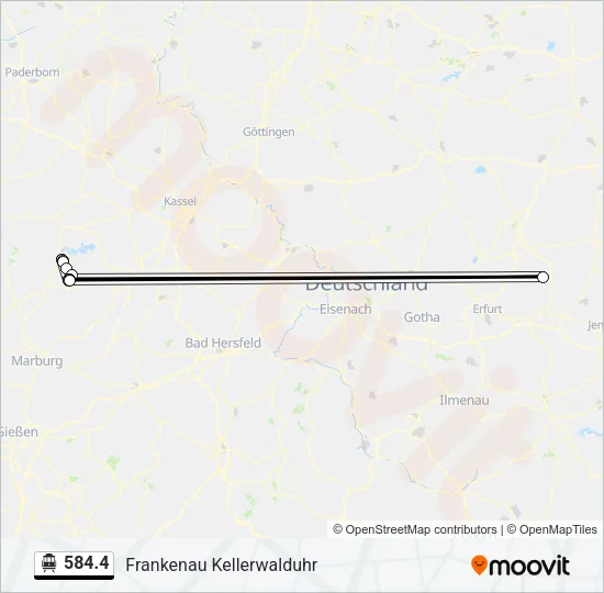 584.4 S-Bahn Line Map