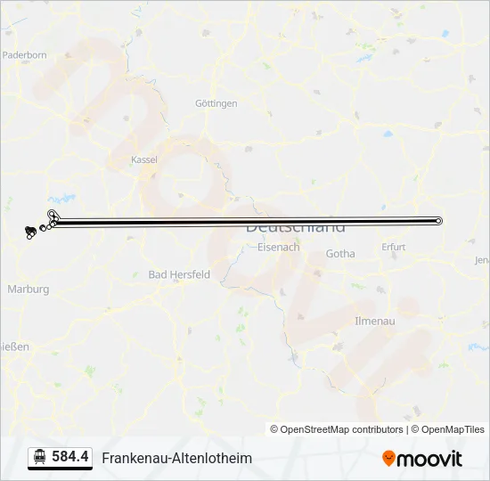 584.4 S-Bahn Line Map