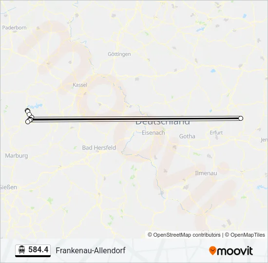 584.4 S-Bahn Line Map