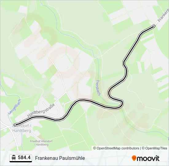 584.4 S-Bahn Line Map