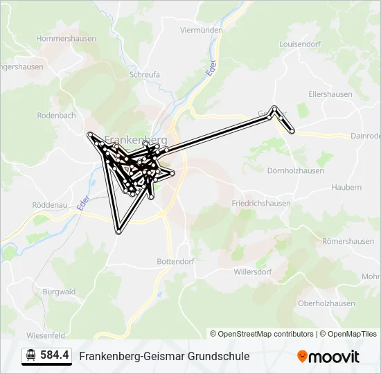 584.4 S-Bahn Line Map