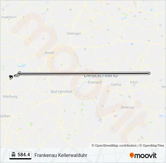 584.4 S-Bahn Line Map