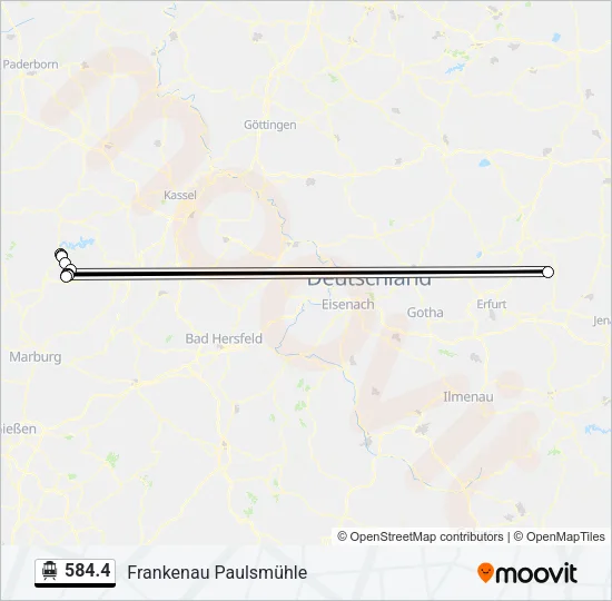584.4 S-Bahn Line Map