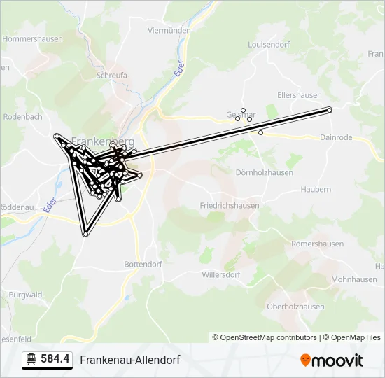 584.4 S-Bahn Line Map