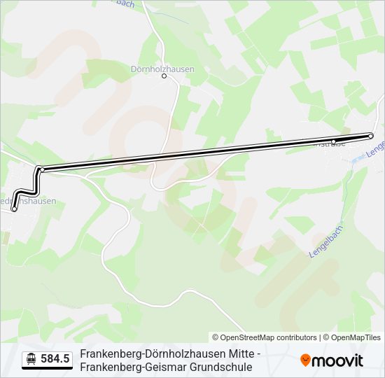 S-Bahn 584.5: карта маршрута