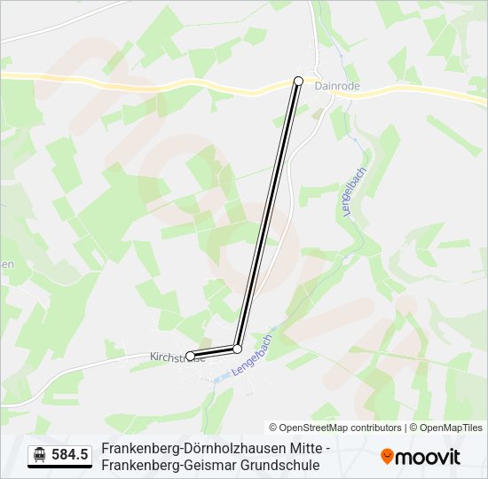 S-Bahn 584.5: карта маршрута