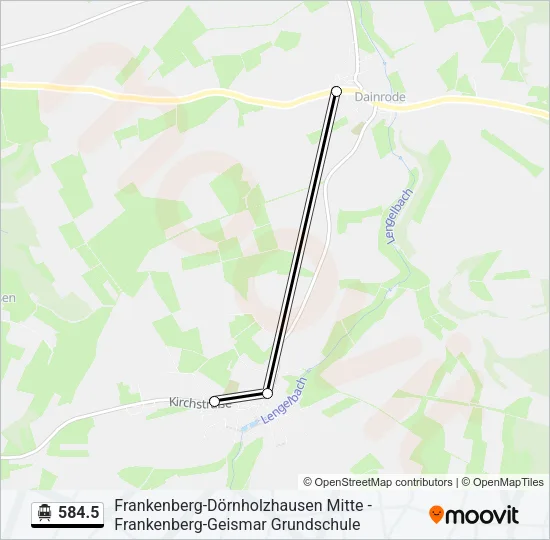584.5 S-Bahn Line Map