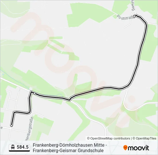 584.5 S-Bahn Line Map