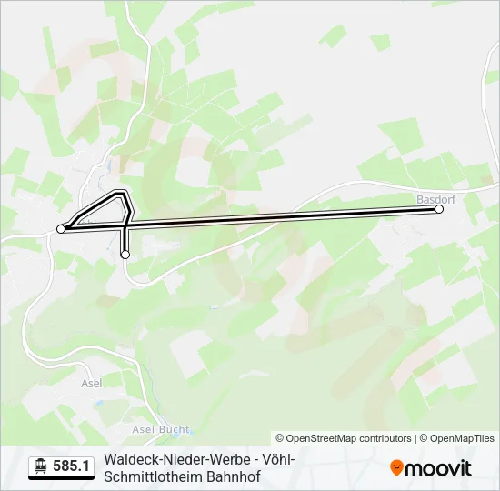 585.1 S-Bahn Line Map