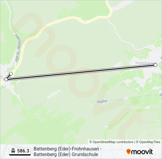 586.3 S-Bahn Line Map