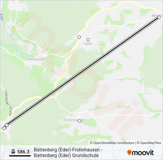 586.3 S-Bahn Line Map