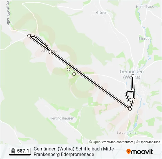 587.1 S-Bahn Line Map