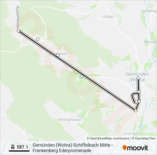 587.1 S-Bahn Line Map