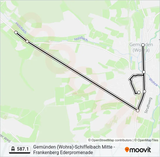 587.1 S-Bahn Line Map