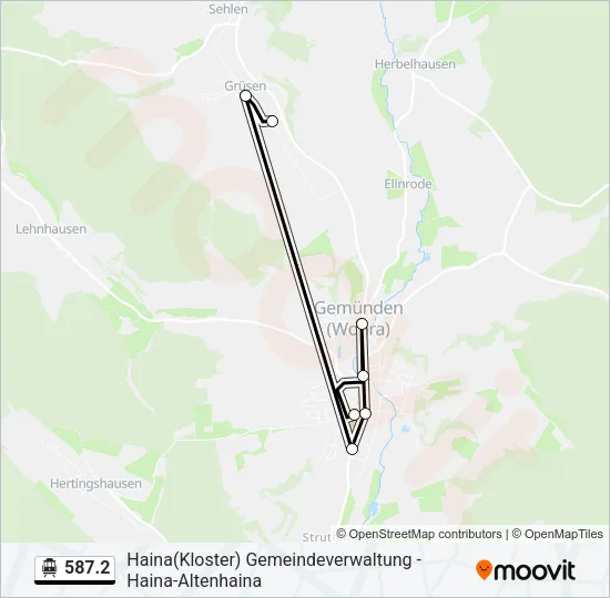 587.2 S-Bahn Line Map