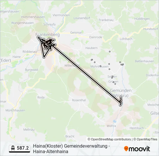 587.2 S-Bahn Line Map