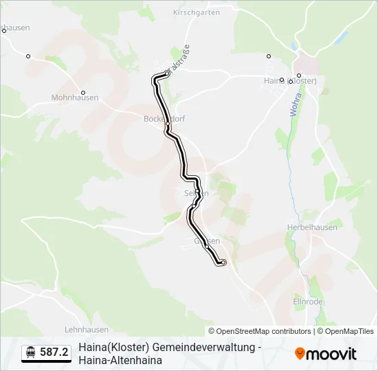587.2 S-Bahn Line Map