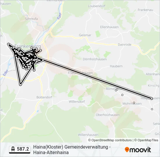 587.2 S-Bahn Line Map