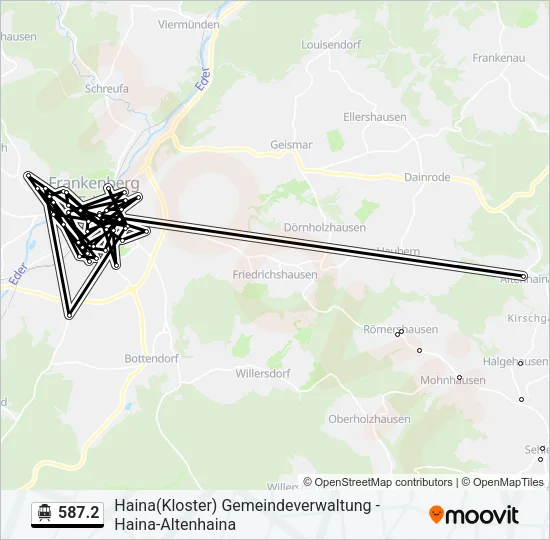 587.2 S-Bahn Line Map