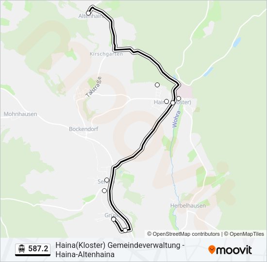 S-Bahn 587.2: карта маршрута