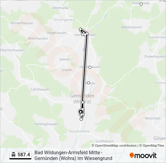 587.4 S-Bahn Line Map