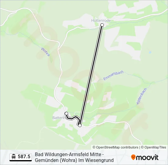 587.5 S-Bahn Line Map