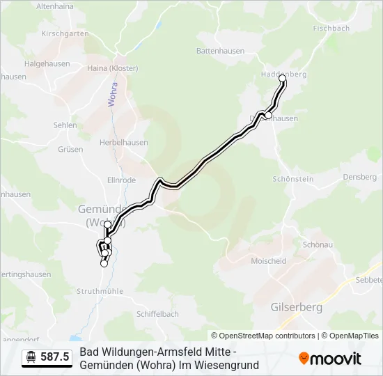 587.5 S-Bahn Line Map