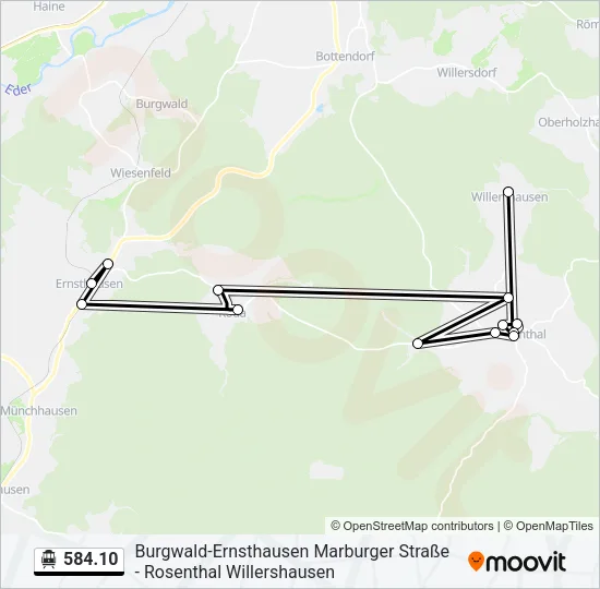 584.10 S-Bahn Line Map