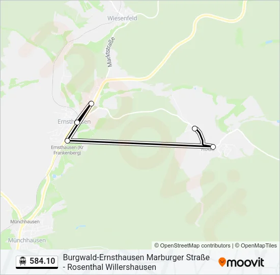 584.10 S-Bahn Line Map