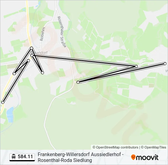 584.11 S-Bahn Line Map