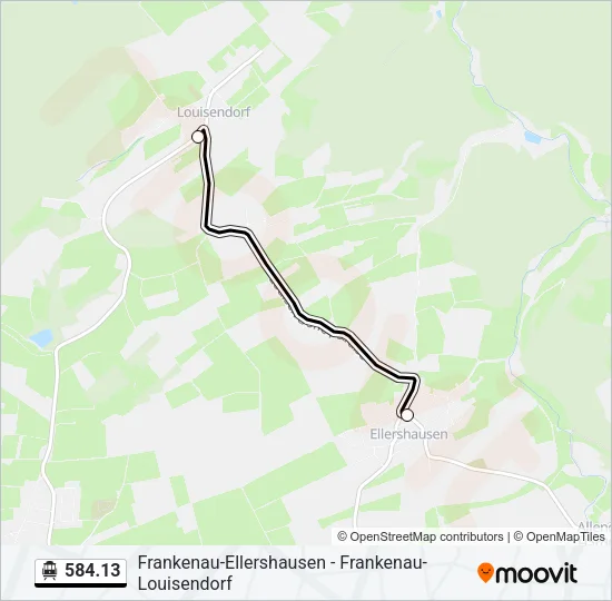 584.13 S-Bahn Line Map