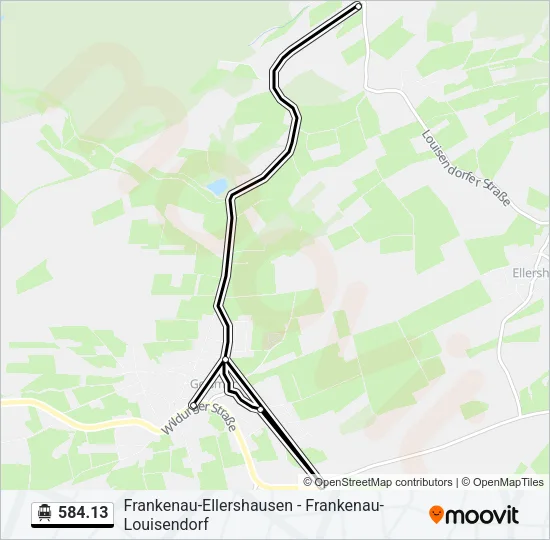 584.13 S-Bahn Line Map
