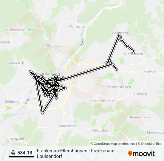 584.13 S-Bahn Line Map