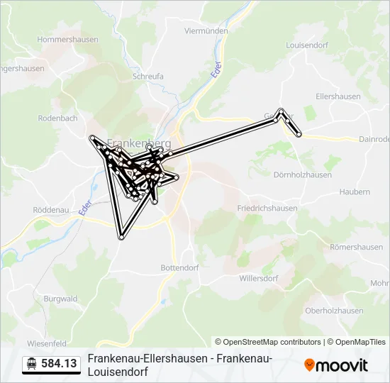 584.13 S-Bahn Line Map
