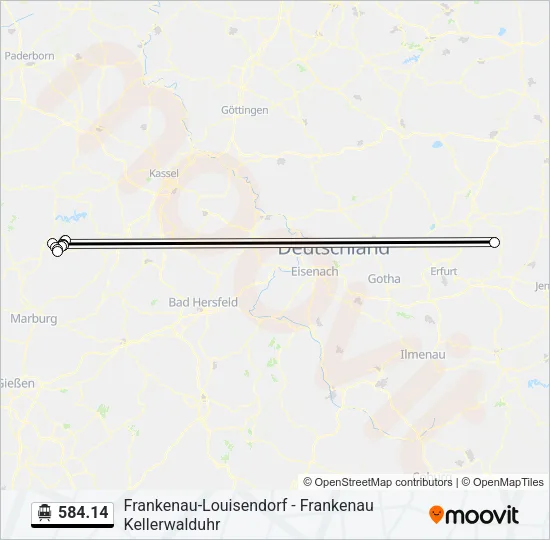 584.14 S-Bahn Line Map