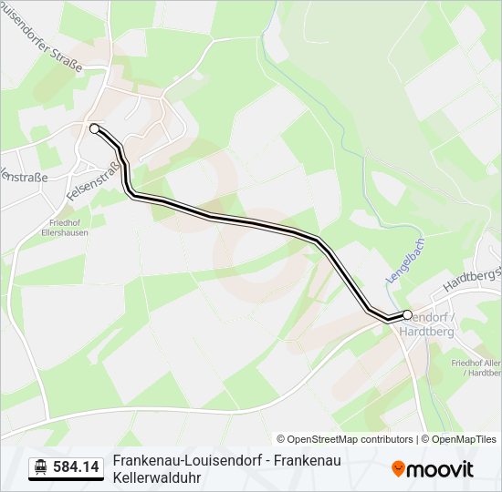 S-Bahn 584.14: карта маршрута