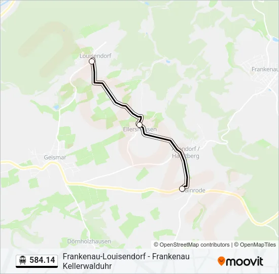 584.14 S-Bahn Line Map