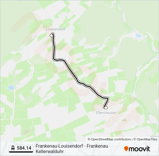 584.14 S-Bahn Line Map