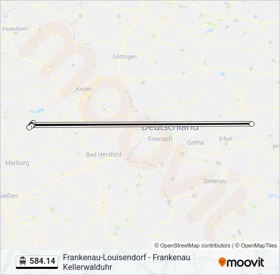 584.14 S-Bahn Line Map
