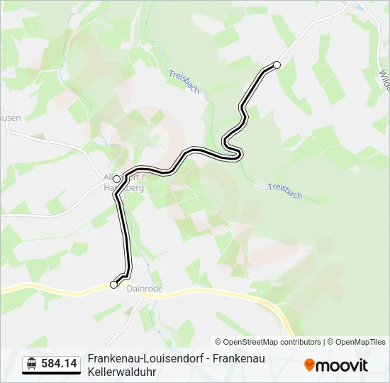 584.14 S-Bahn Line Map