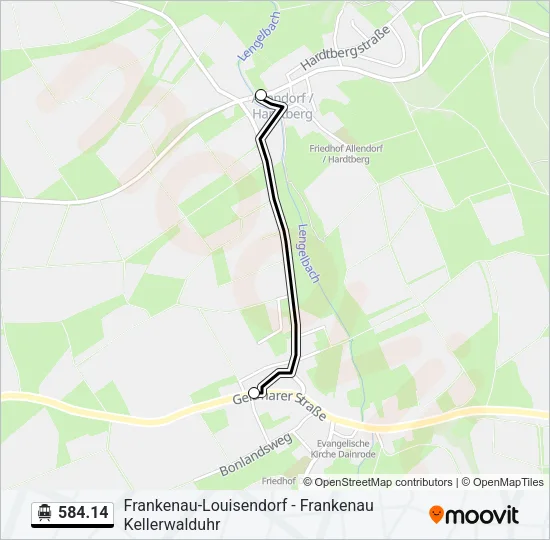 584.14 S-Bahn Line Map