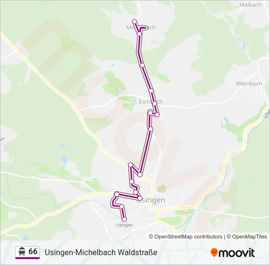 66 S-Bahn Line Map