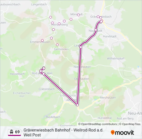 69 S-Bahn Line Map