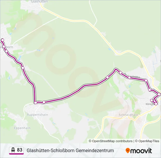 83 S-Bahn Line Map