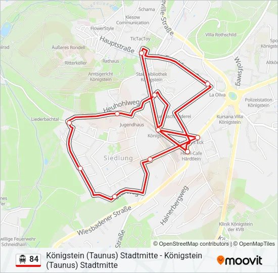 84 S-Bahn Line Map