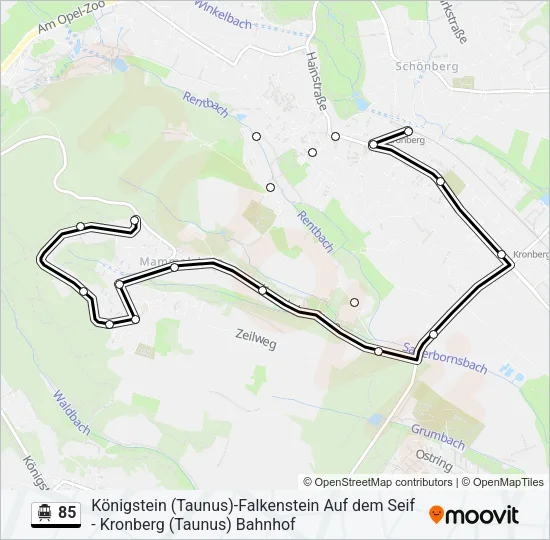 85 S-Bahn Line Map