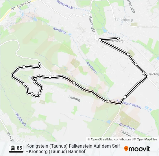 85 S-Bahn Line Map