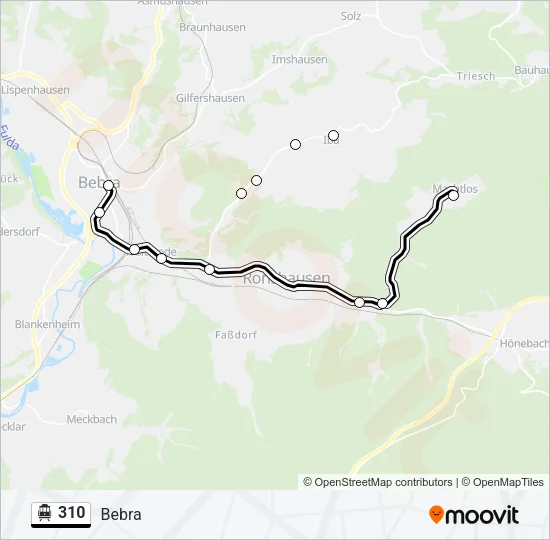 310 S-Bahn Line Map